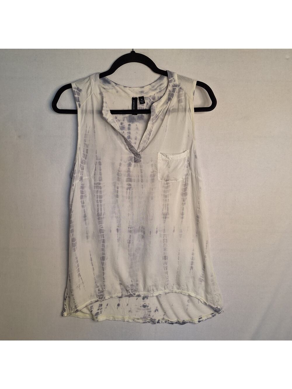 Cynthia Rowley Tie-dye Top Sz M Soft Modal Resort Wear Vacation Cruise Summer